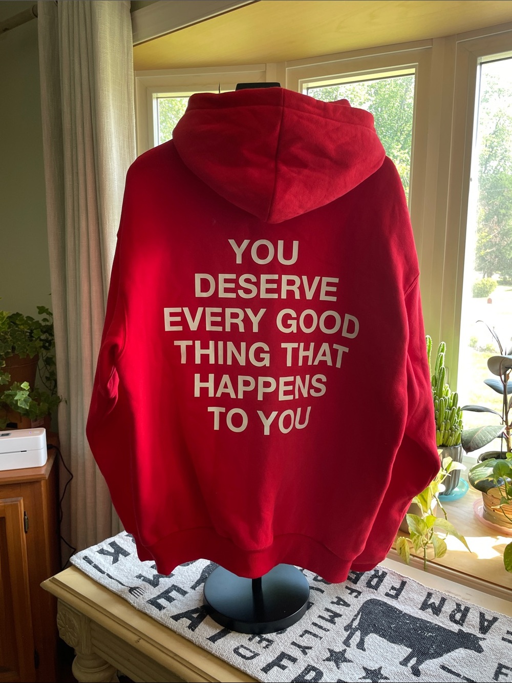 Red Men's Hoodie Sweatshirt - Classic Pullover